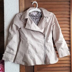 Jessica Simpson girls moto style windbreaker/rain jacket size 14-16